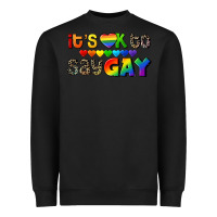 Black It's okay to say Gay pride Heavyweight Sweatshirt - CowGirlArtShop