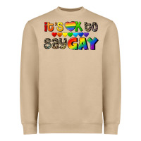 Mushroom It's okay to say Gay pride Heavyweight Sweatshirt - CowGirlArtShop