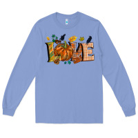 Colony Blue Fall love Long Sleeve Tee - NancyCooperArtShop