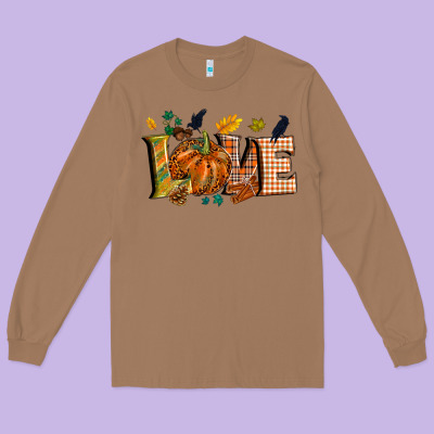 Fall Love Long Sleeve Tee Designed By Nancycooperartshop