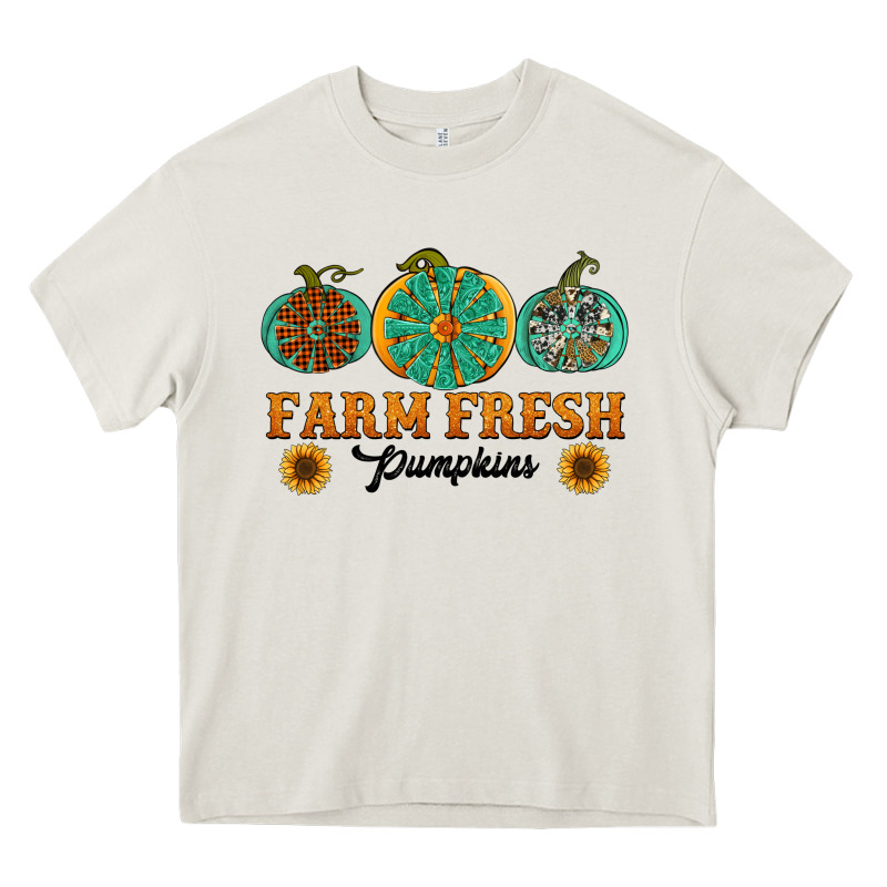 Orange Glitter Pumpkin Heavy Core Tee by NancyCooperArtShop | Teevron