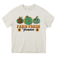 Cream Orange glitter pumpkin Heavy Core Tee - NancyCooperArtShop