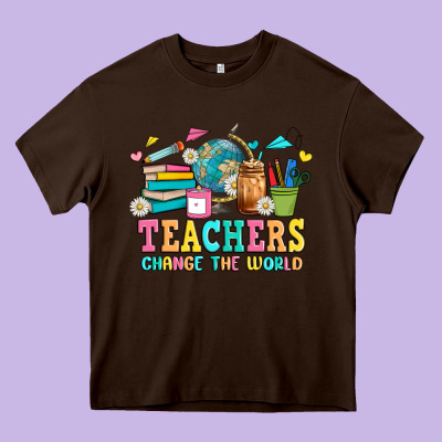 Custom Teacher Heavy Core Tee Designed By Jahusdesignshop
