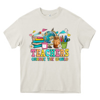 Cream custom teacher Heavy Core Tee - JahusDesignShop