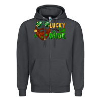 Smoke lucky dude saint patricks bearded man Zipper Hoodie - FaDigitalArtStudio