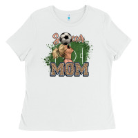 White soccer mom Ladies Tee - NancyCooperArtShop