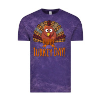 Cloud Purple Happy Turkey Day - Thanksgiving Party Vintage Tee - Bettercallsaul