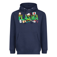 Navy plasma lab Heavyweight Hoodie - CowhideDigitalArt