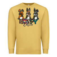 Antique Gold Hoppy Easter Premium Sweatshirt - CowhideDigitalArt