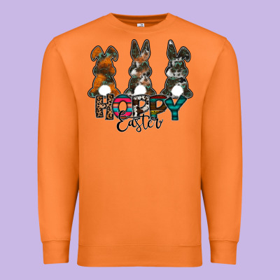 Hoppy Easter Premium Sweatshirt Designed By Cowhidedigitalart