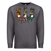 Charcoal Heather Hoppy Easter Premium Sweatshirt - CowhideDigitalArt