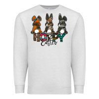 Oatmeal Heather Hoppy Easter Premium Sweatshirt - CowhideDigitalArt