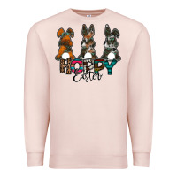 Pale Pink Hoppy Easter Premium Sweatshirt - CowhideDigitalArt