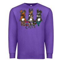 Purple Hoppy Easter Premium Sweatshirt - CowhideDigitalArt