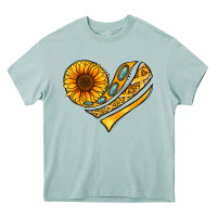 Arona Childhood Cancer Awareness heart Heavy Core Tee - NancyCooperArtShop