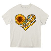 Childhood Cancer Awareness Heart Heavy Core Tee | Teevron