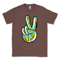 Chestnut softball peace sign Classic Tee - Jasminsmagicworld