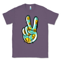 Lavender softball peace sign Classic Tee - Jasminsmagicworld