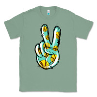 Sage softball peace sign Classic Tee - Jasminsmagicworld