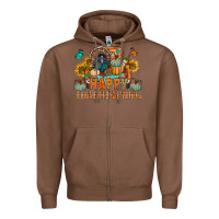 Chestnut happy thanksgiving with truck bbs Zipper Hoodie - BundleAndBundleShop