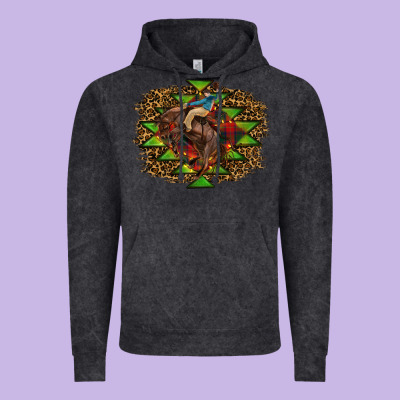 Christmas Rodeo Vintage Hoodie Designed By Ranaportraitstore