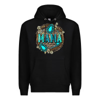 Black Mama with gemstone leopard Mother's Day Premium Hoodie - FaDigitalArtStudio