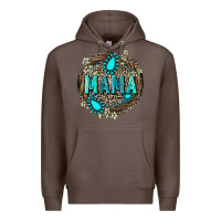Coffee Mama with gemstone leopard Mother's Day Premium Hoodie - FaDigitalArtStudio