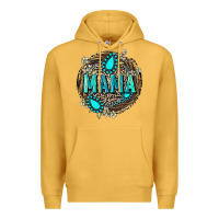 Mustard Mama with gemstone leopard Mother's Day Premium Hoodie - FaDigitalArtStudio