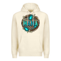 Sandshell Mama with gemstone leopard Mother's Day Premium Hoodie - FaDigitalArtStudio