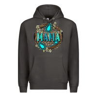 Smoke Mama with gemstone leopard Mother's Day Premium Hoodie - FaDigitalArtStudio