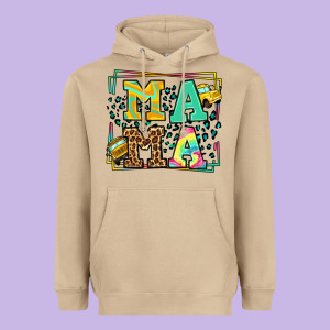 School Bus Driver Mama Mother's Day Heavyweight Hoodie Designed By Lillyallendesigns
