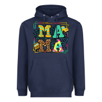 Navy School bus driver mama Mother's day Heavyweight Hoodie - LillyAllenDesigns