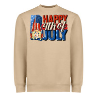 Mushroom Happy 4th of july gnome Heavyweight Sweatshirt - CowGirlArtShop