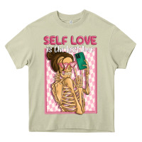 Mossy self love is the best love Heavy Core Tee - MaliasSmallBusiness