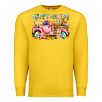Lemon Happy Easter Animal Farm Truck Premium Sweatshirt - CowhideDigitalArt