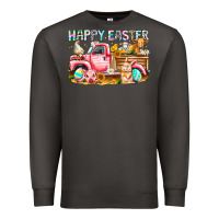 Smoke Happy Easter Animal Farm Truck Premium Sweatshirt - CowhideDigitalArt