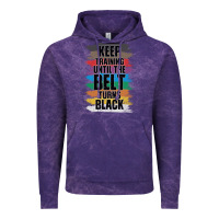Cloud Purple Black Belt Martial Art Training Karate TaeKwonDo Vintage Hoodie - Bettercallsaul
