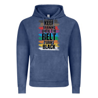 Vintage Denim Black Belt Martial Art Training Karate TaeKwonDo Vintage Hoodie - Bettercallsaul