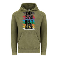 Vintage Olive Black Belt Martial Art Training Karate TaeKwonDo Vintage Hoodie - Bettercallsaul