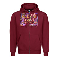 Burgundy mind your motherhood Zipper Hoodie - FaDigitalArtStudio