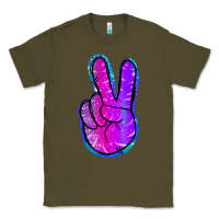 Army Green Mermaid Peace Sign Classic Tee - Jasminsmagicworld