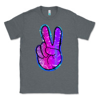 Charcoal Heather Mermaid Peace Sign Classic Tee - Jasminsmagicworld