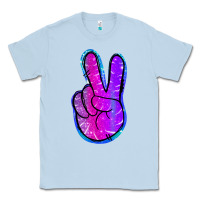 Dusty Blue Mermaid Peace Sign Classic Tee - Jasminsmagicworld