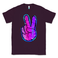 Plum Mermaid Peace Sign Classic Tee - Jasminsmagicworld