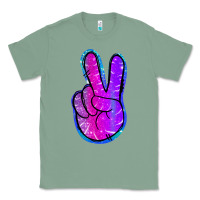 Sage Mermaid Peace Sign Classic Tee - Jasminsmagicworld