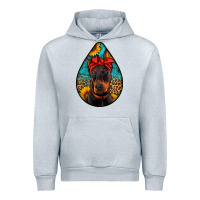 Heather Grey doberman Urban Hoodie - Artiststas