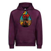 Mauve Wine doberman Urban Hoodie - Artiststas