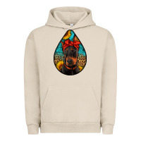 Pigment French Oak doberman Urban Hoodie - Artiststas