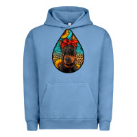 Pigment Pebble Blue doberman Urban Hoodie - Artiststas
