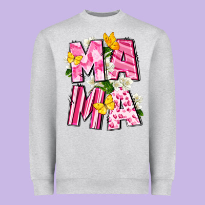 Mama Mother's Day Heavyweight Sweatshirt Designed By Cowgirlartshop